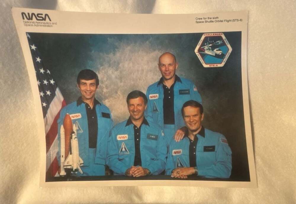 NASA Space Shuttle Challenger STS-6 Crew Official Photo Lithograph